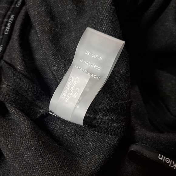 Calvin Klein Pinstripe Career Skirt Button Detail Size 14 - Picture 9 of 10